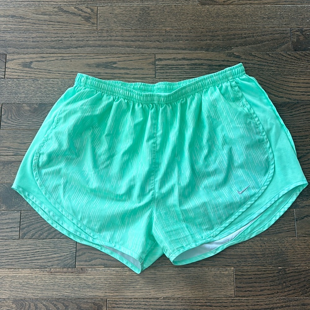 Mint green Nike shorts